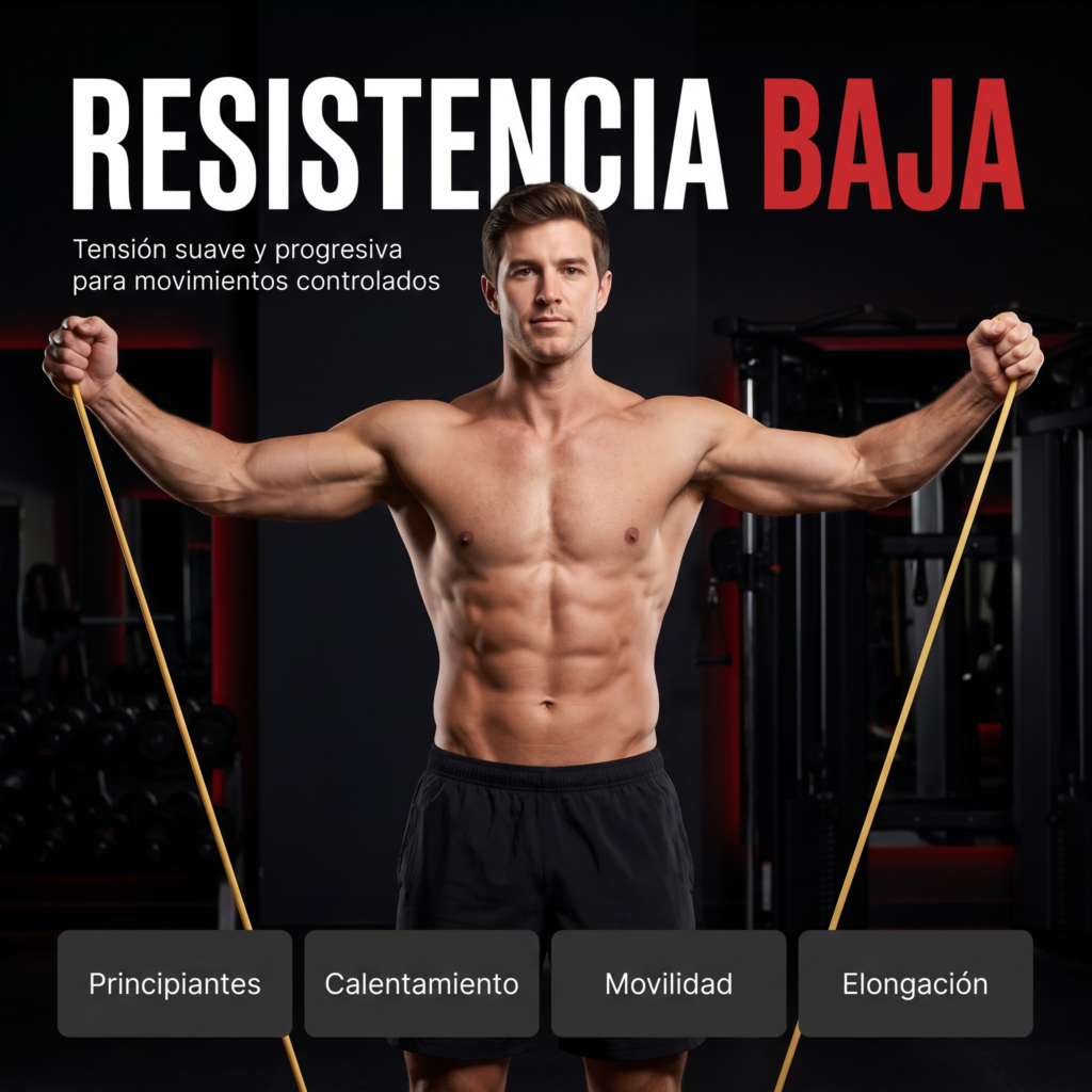 Banda Elastica Resistencia Tubular Rollo 10 Mts Intensidad Baja