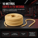 Banda Elastica Resistencia Tubular Rollo 10 Mts Intensidad Baja