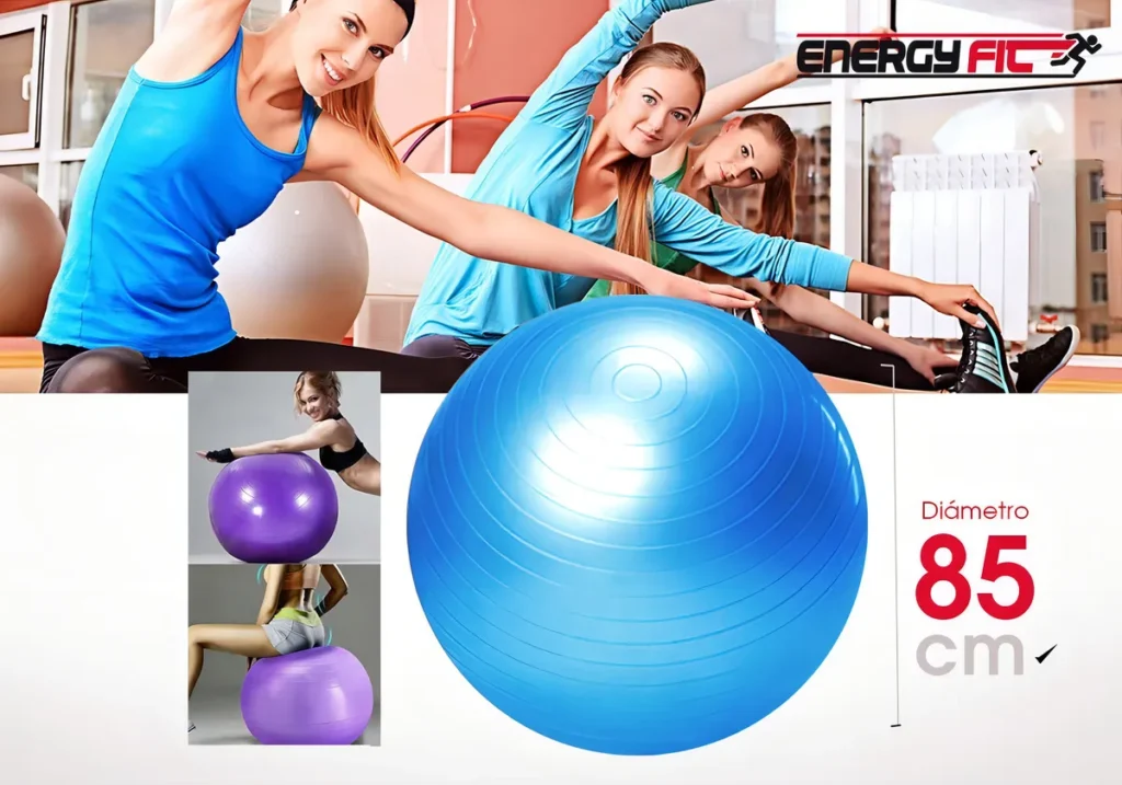 Pelota Pilates Yoga Esferodinamia Gimnasia 85 Cm + Inflador