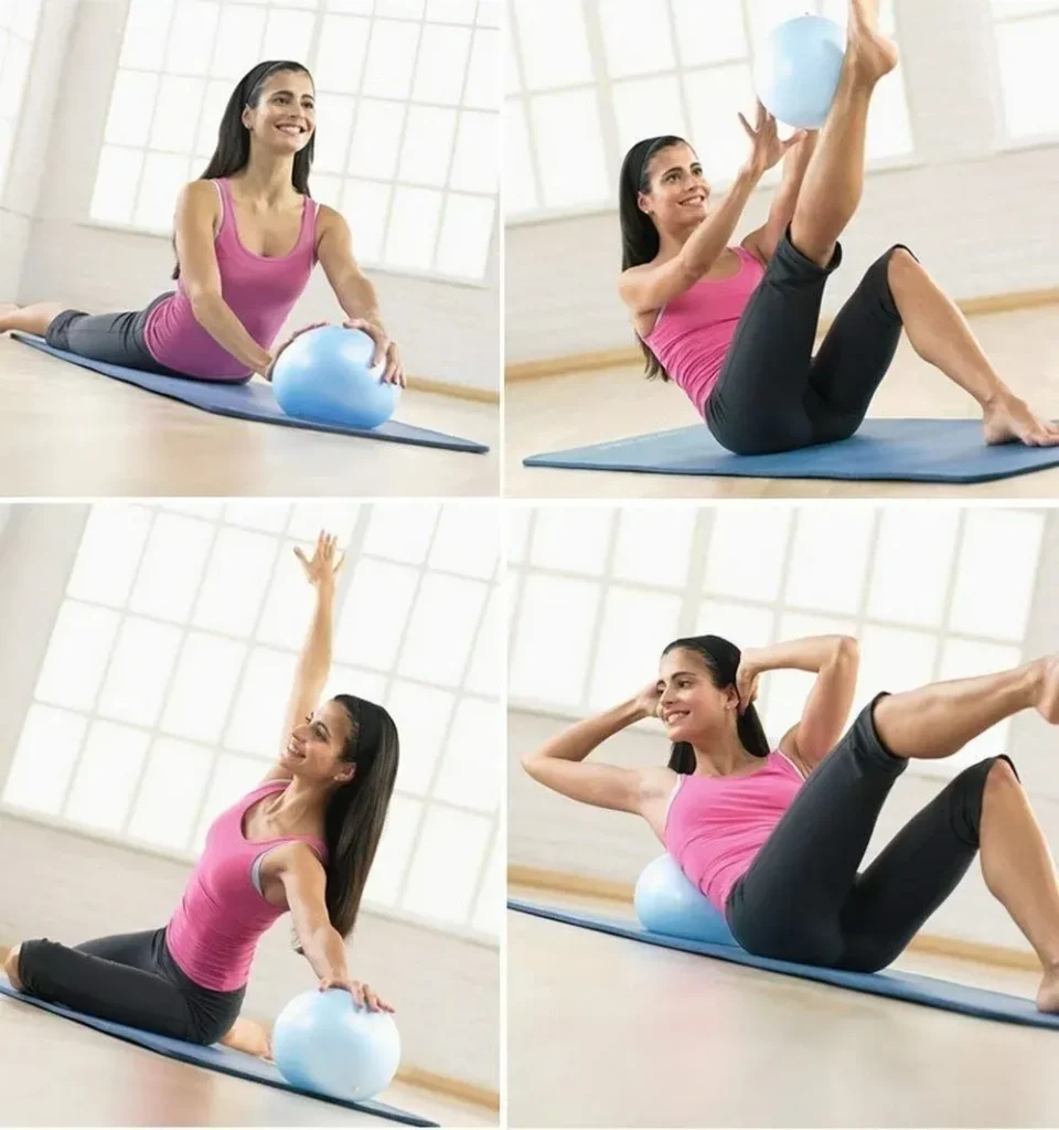 Pelota Pilates Yoga 25cm Gimnasia Ritmica Liviana Con Pico