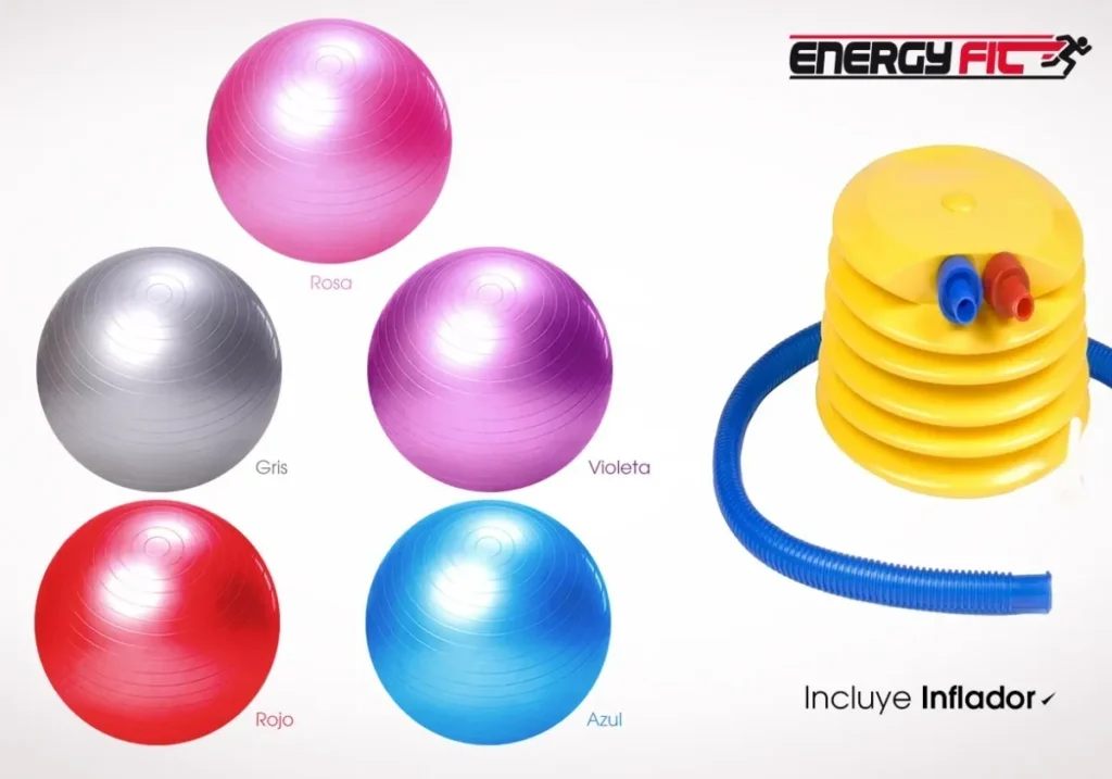 Pelota Pilates Yoga Esferodinamia Gimnasia 45 Cm + Inflador