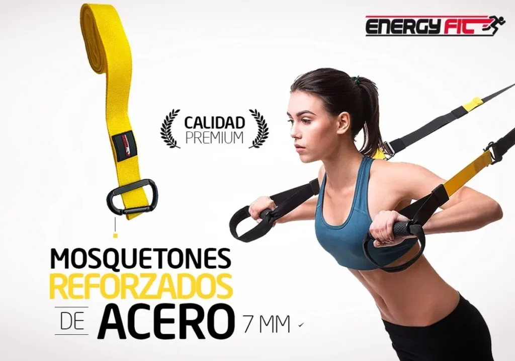 Banda De Suspension 300 Kgs Profesional Energy Fit Kit Bolso