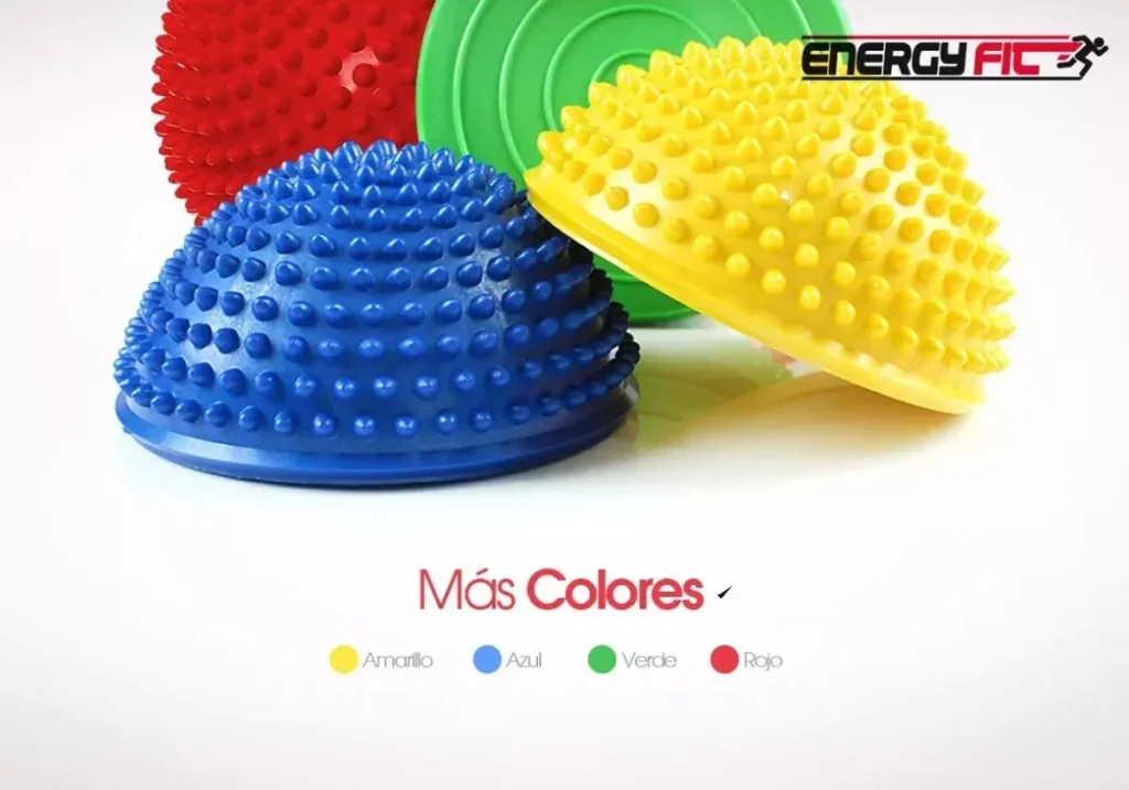 Mini Bosu Kinesiologia Equilibrio Semi Esfera Base C/ Stick