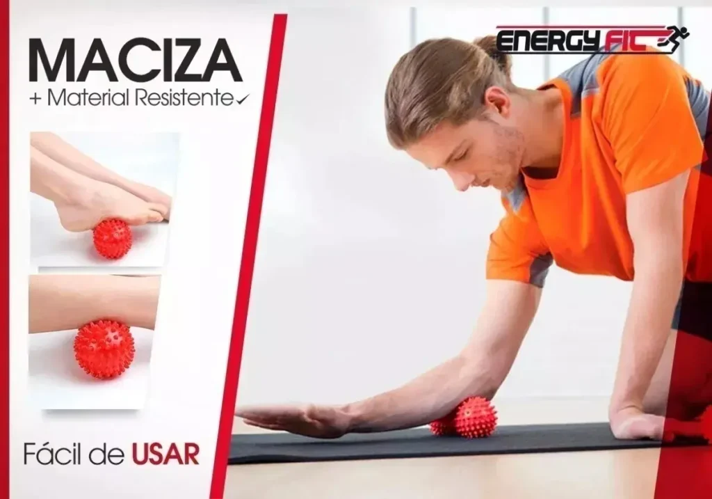 Kit Pelotas Masajes Con Pinches Estimulacion Macizas Textura
