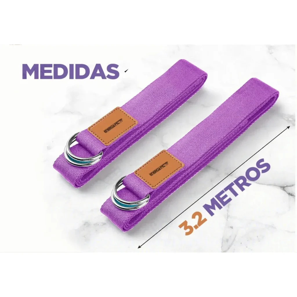 Cinto Cinturon Yoga Pilates Iyengar Algodon Largo 3.2 Metros
