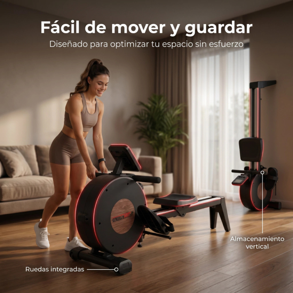 Maquina De Remo Simulador Profesional Acero Magnetico