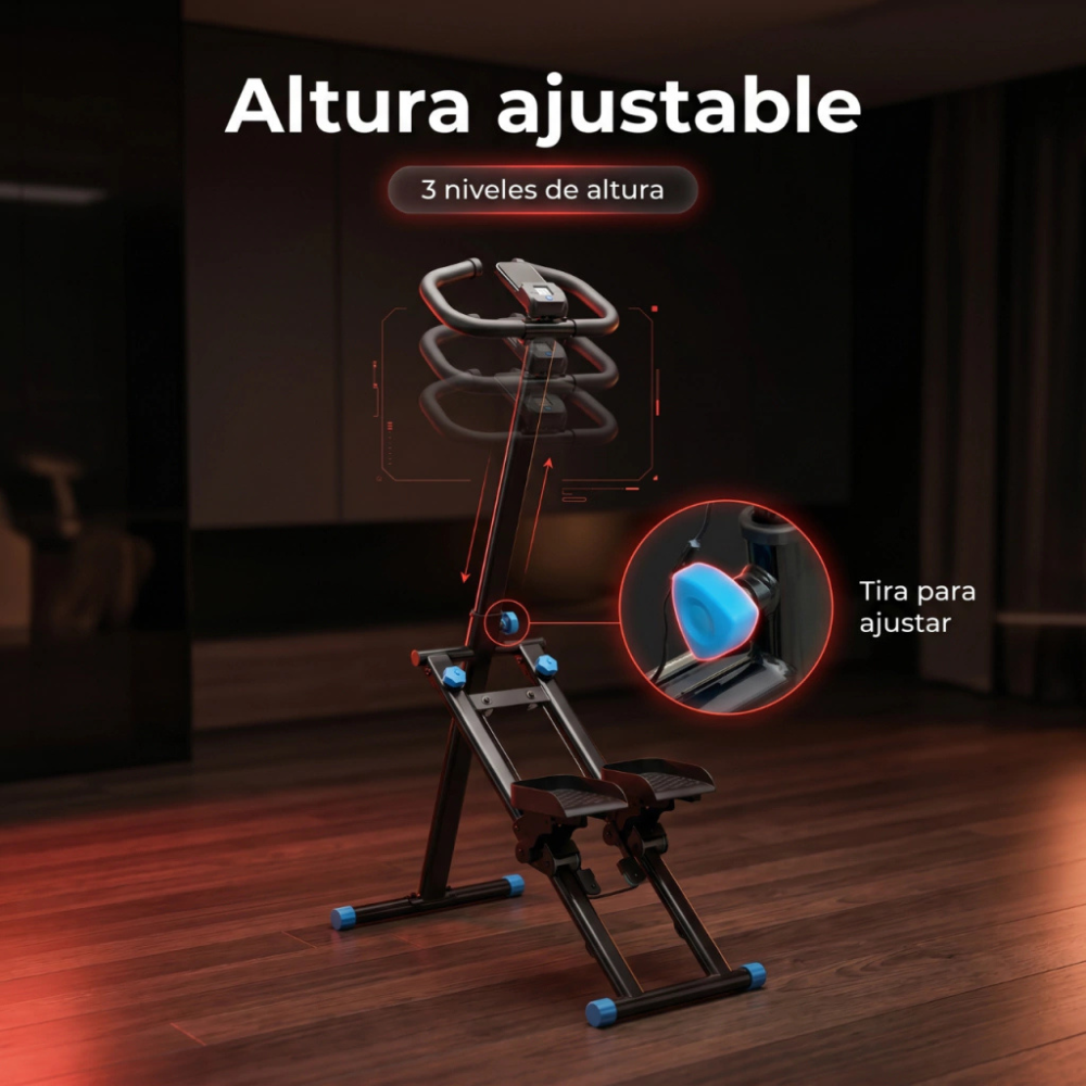 Escaladora Eliptica Maquina Manual Resistencia Stepper 150kg