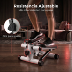 Mini Escalador Stepper Monitor + Alfombra Sujeccion + Bandas