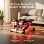 Mini Escalador Stepper Monitor + Alfombra Sujeccion + Bandas
