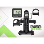 Bicicleta Pedalera Fija Rehabilitacion Lcd Piernas Con Cinta