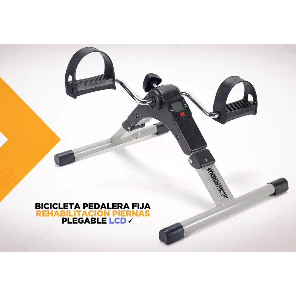 Bicicleta Pedalera Fija Rehabilitacion Piernas Plegable Lcd