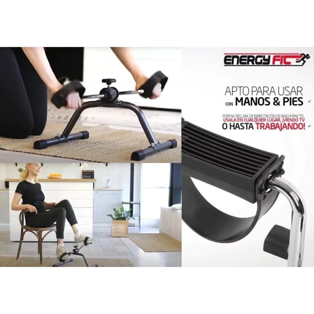 Bicicleta Fija Pedalera Rehabilita Piernas Y Brazos Plegable