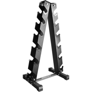 Rack Mancuernas Hexagonales Mancuernero Vertical Gym 6 Pares Negro