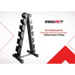 Rack Mancuernas Hexagonales Mancuernero Vertical Gym 6 Pares Negro