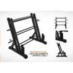 Rack Mancuernero Soporte para Pesas, Discos y Barras