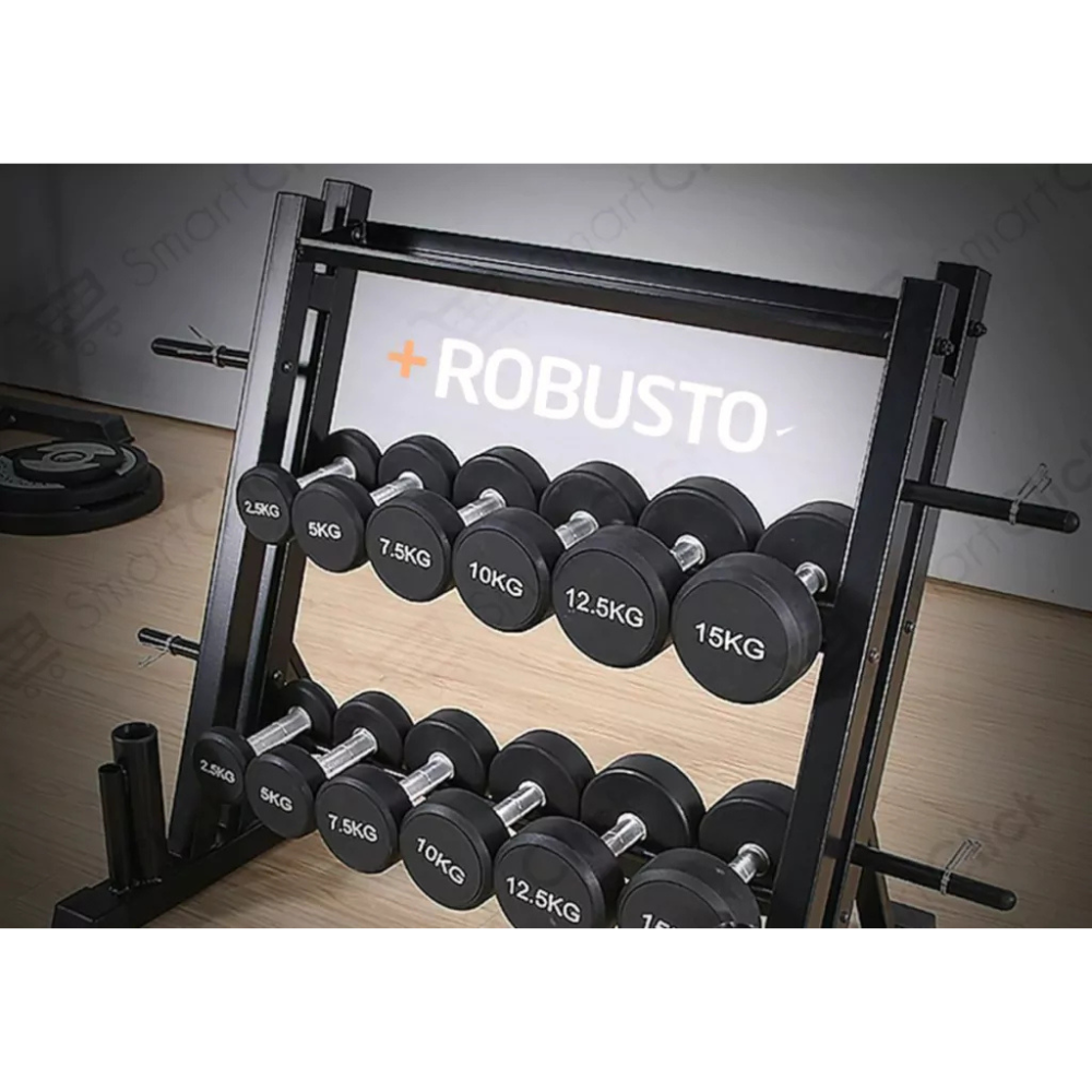 Rack Mancuernero Soporte para Pesas, Discos y Barras