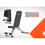 Banco De Pecho Plano Regulable Con Abdominales Gym Plegable