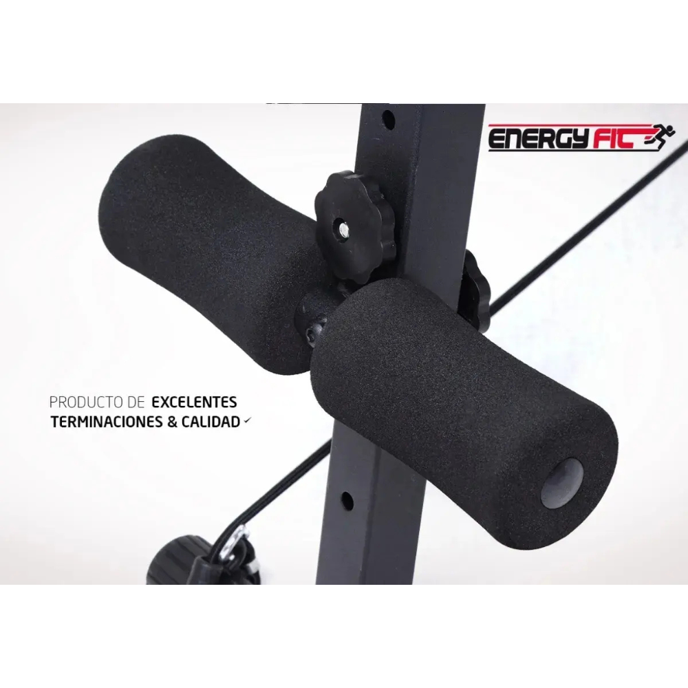 Banco Abdominales Curvo Plegable Regulable Reforzado Premium