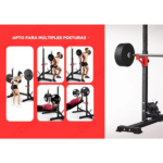 Rack Multiposicion Sentadillas Pecho Hombros Regulable Ancho
