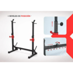Rack Multiposicion Sentadillas Pecho Hombros Regulable Ancho
