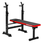Banco De Pecho Pesas Plano Regulable Plegable + Paralelas Energy Fit