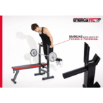 Banco De Pecho Pesas Plano Regulable Plegable + Paralelas Energy Fit