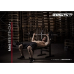 Banco De Pecho Pesas Plano Regulable Plegable + Paralelas Energy Fit