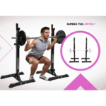 Rack Sentadillas Soporte Gym Pecho Squat Hombros Regulable