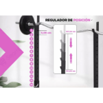 Rack Sentadillas Soporte Gym Pecho Squat Hombros Regulable