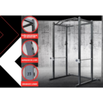 Rack Sentadillas Jaula Potencia Soporte Barra Regulable Gym