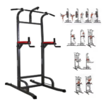 Multigimnasio Barra Dominadas Fondos Abdominales Flexiones Negro
