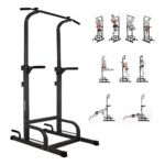 Multigimnasio Barra Dominadas Fondos Abdominales Flexiones Negro