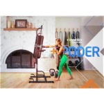 Multigimnasio Barra Dominadas Fondos Abdominales Flexiones Negro