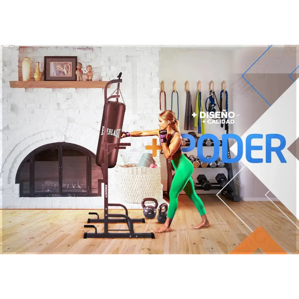 Multigimnasio Barra Dominadas Fondos Abdominales Flexiones Negro