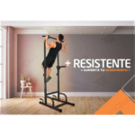 Multigimnasio Barra Dominadas Fondos Abdominales Flexiones Negro