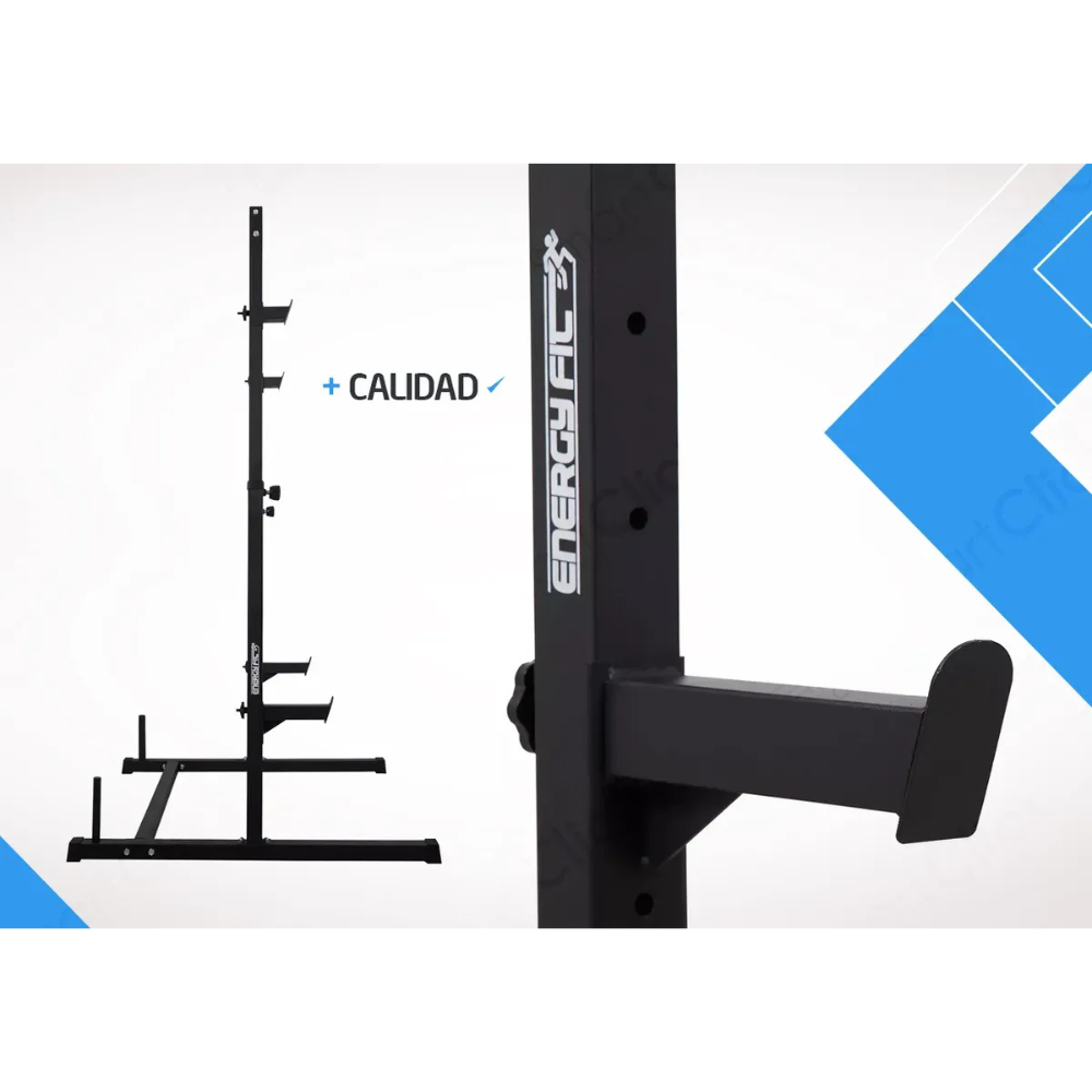 Rack Sentadillas Soporte Gym Pecho Squat Hombros Regulable