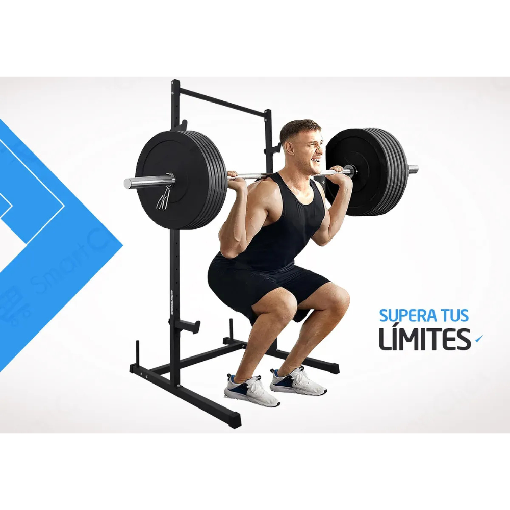 Rack Sentadillas Soporte Gym Pecho Squat Hombros Regulable