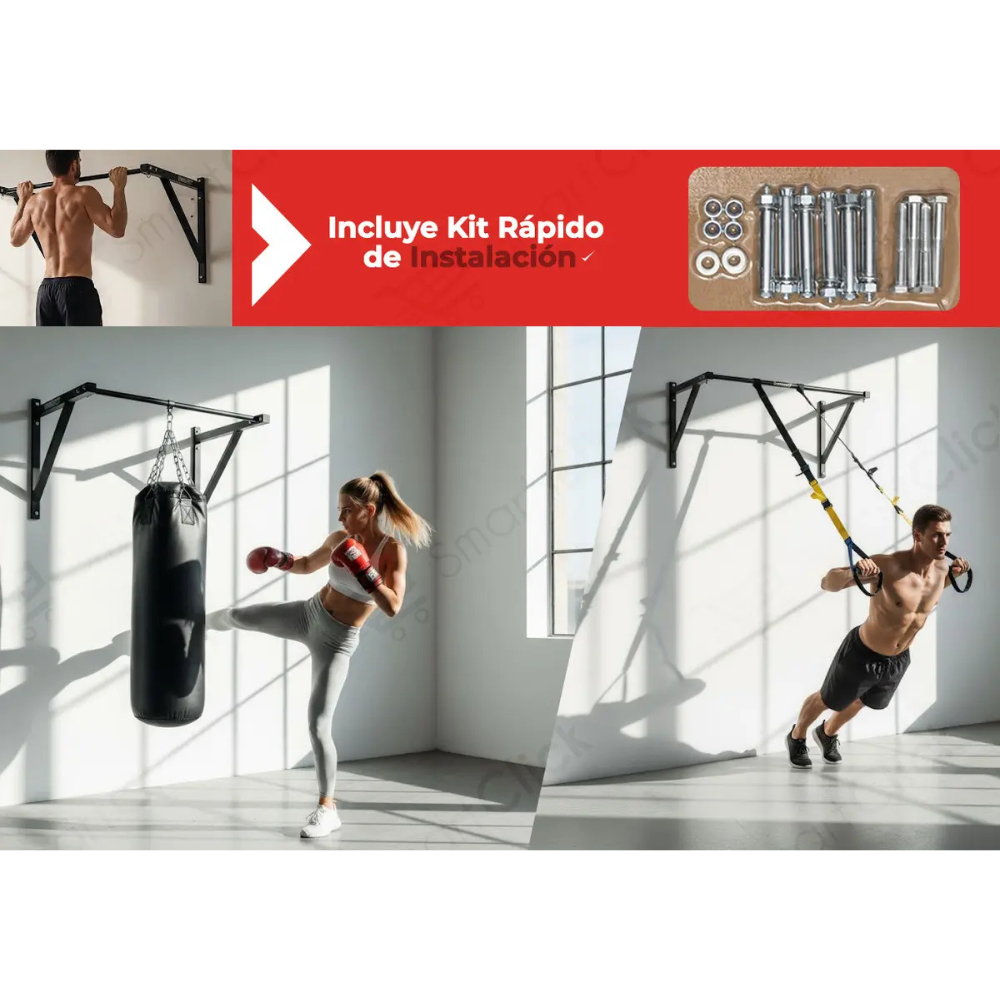 Barra Dominadas Crossfit Pull Up Reforzada Profesional 121cm