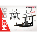 Barra Dominadas Pared Desmontable 300kg Reforzada Energy Fit Acero