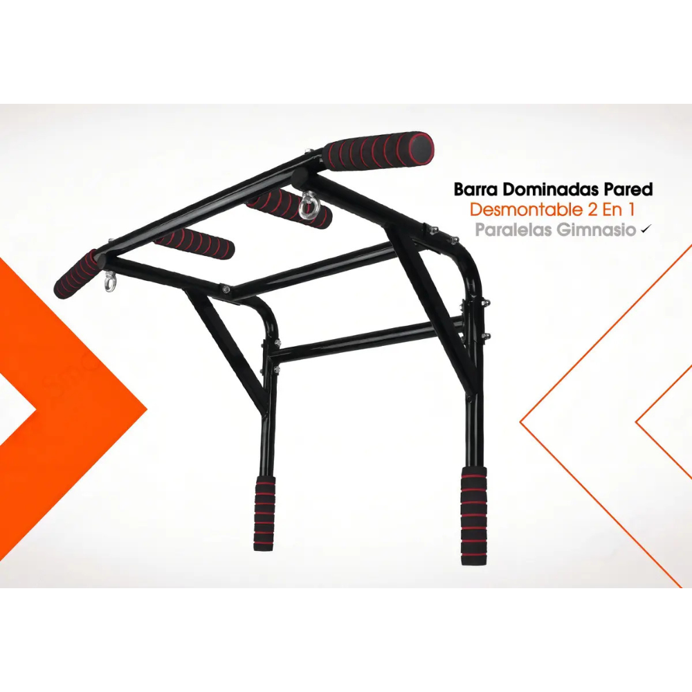 Barra Dominadas Pared Desmontable 2 En 1 Paralelas Gimnasio Energy Fit