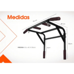 Barra Dominadas Pared Desmontable 2 En 1 Paralelas Gimnasio Energy Fit