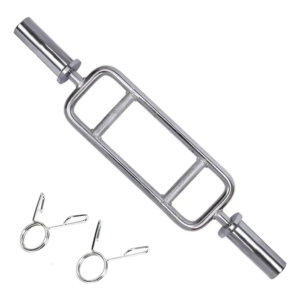 Barra Romana Olimpica Energy Fit Acero Cromada 50mm 8.2kg Triceps