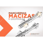 Mancuernas Pesas Para Discos Cromadas Macizas Con Kit Rosca