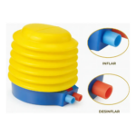 Inflador Fuelle Manual Energy Fit Pelotas Yoga Pilates Amarillo