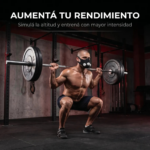 Mascara Entrenamiento Altura Crossfit + Filtros Energy Fit Negro