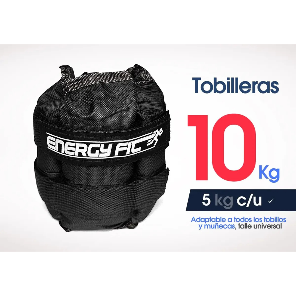 Pesas Tobilleras Par 10kg Deportivas Piernas Tobillo Fitness