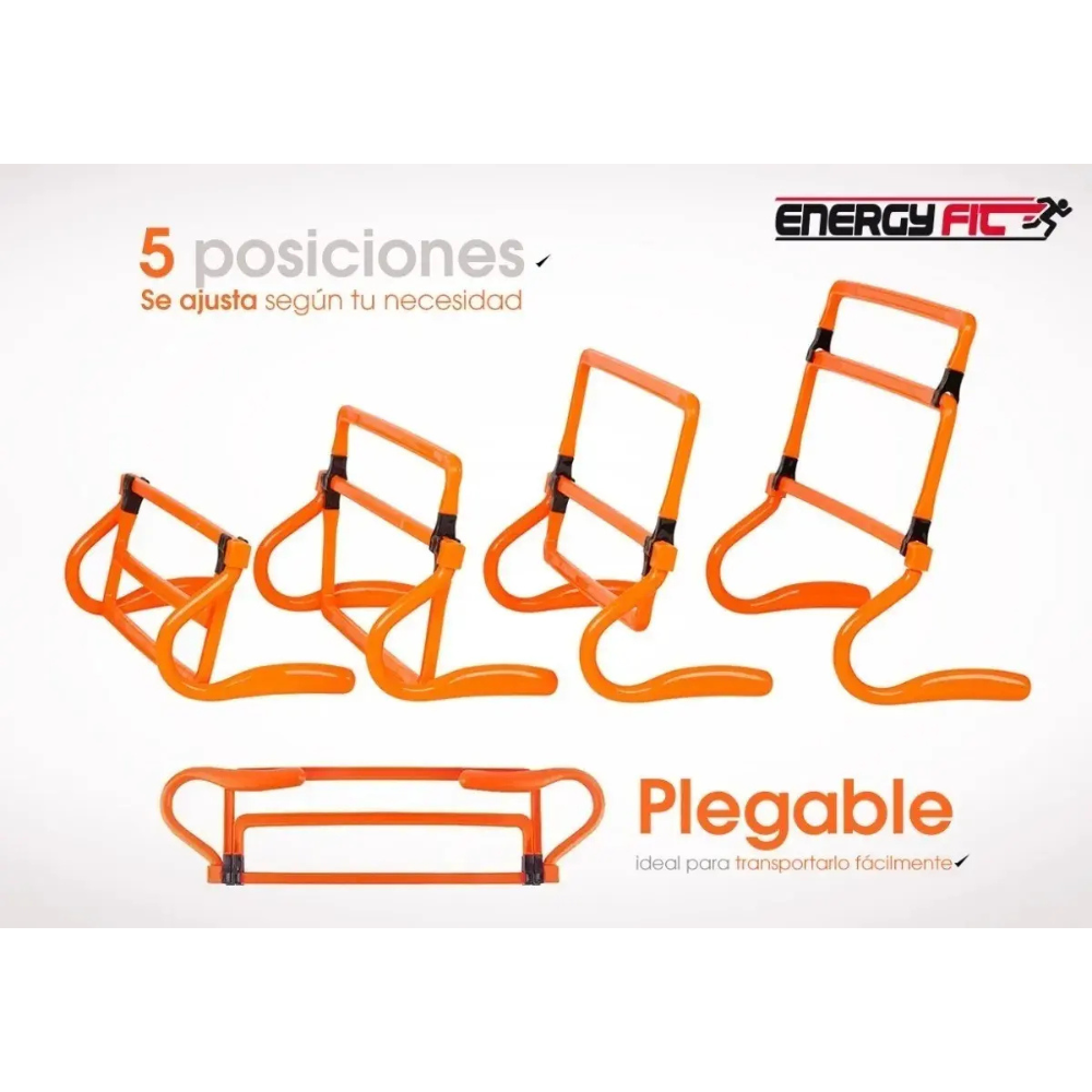 Valla Entrenamiento Salto 5 Posiciones Regulable Hasta 36 Cm