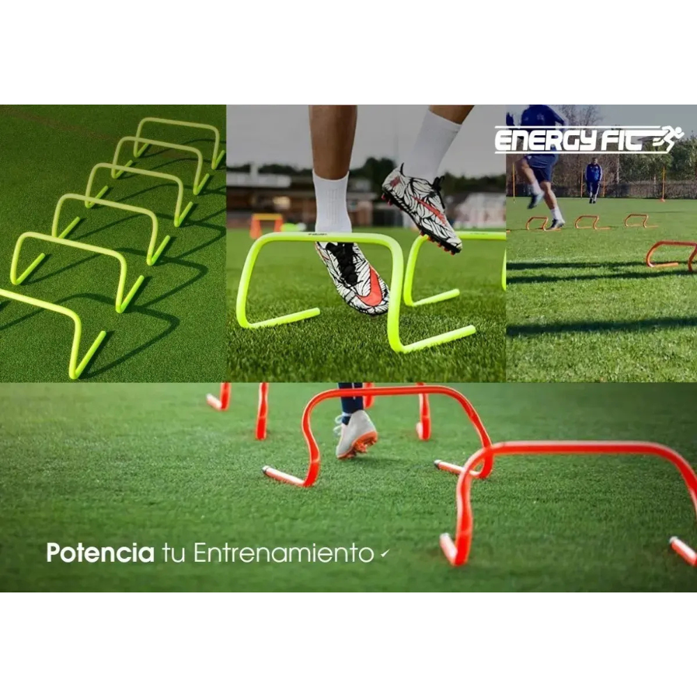 Kit Entrenamiento Futbol Conos Vallas Aros Escalera 61 Unidades