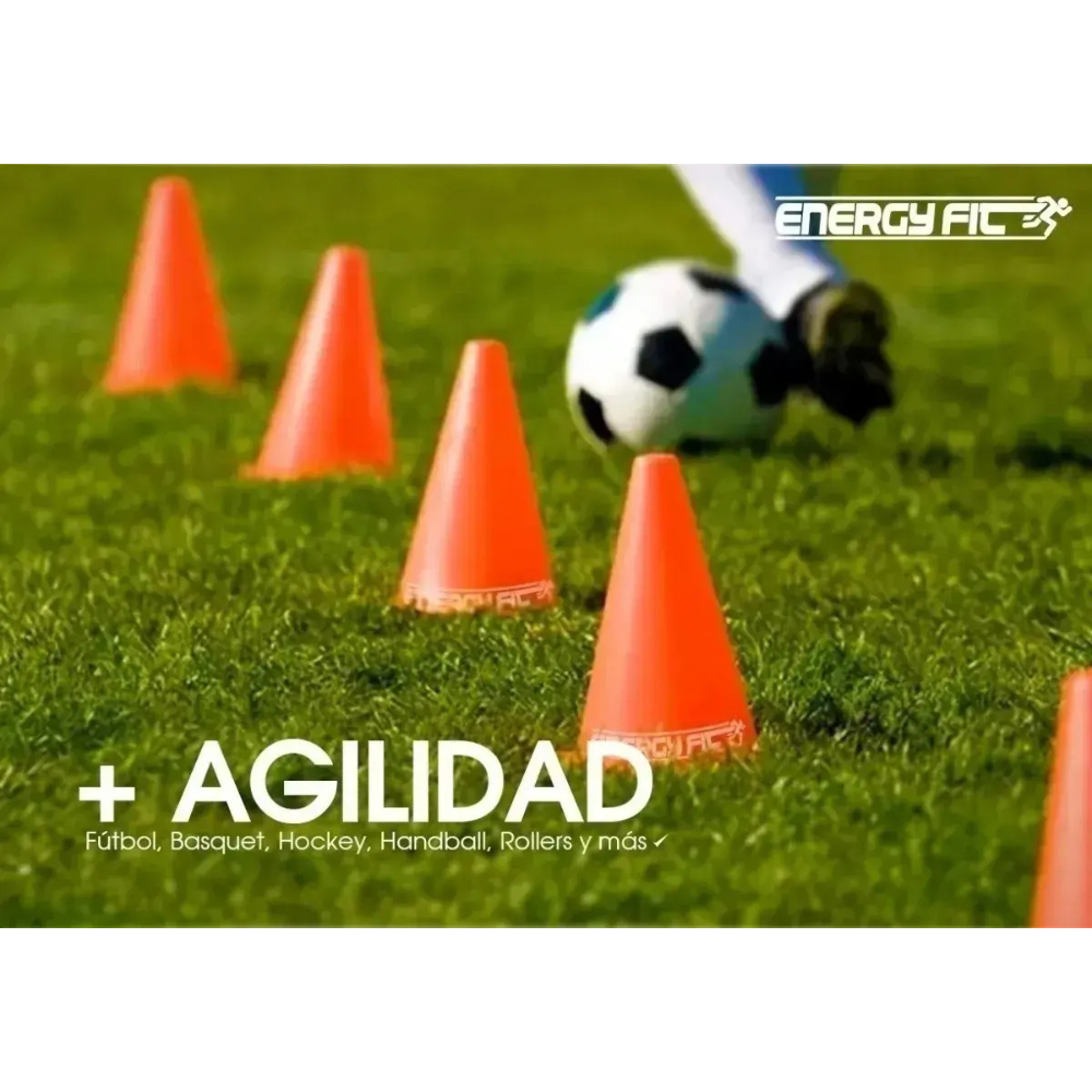 Kit Entrenamiento Futbol Conos Vallas Aros Escalera 61 Unidades