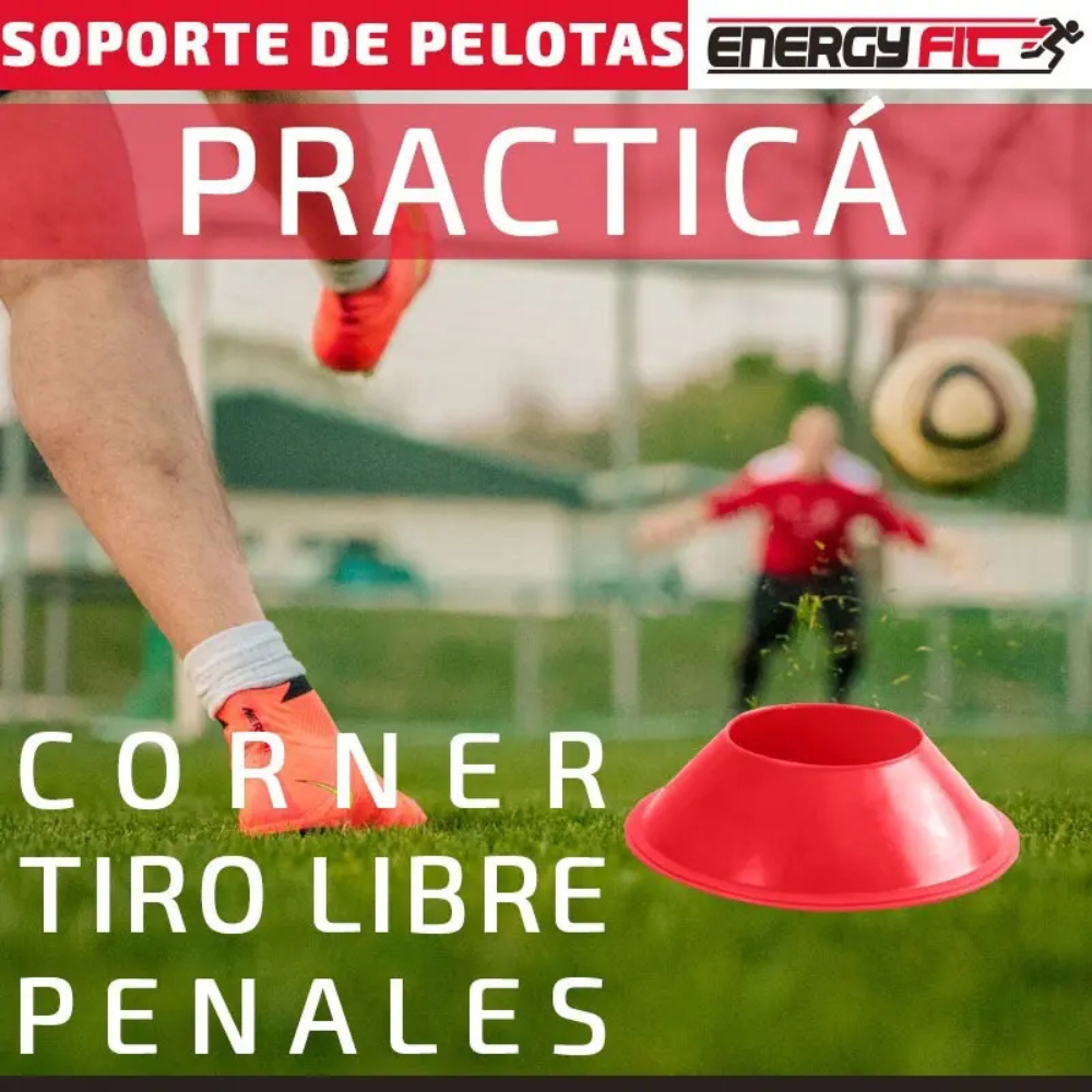 Conos Futbol Pelotas Practicas Corner Tiro Libre Penales